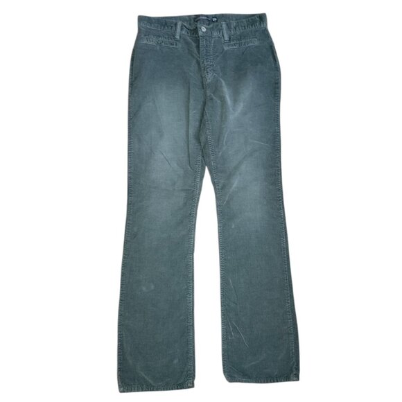 Gap Pants Womens Size 8 Regular Solid Green Corduroy Modern Boot Cut 90s Y2K - Picture 1 of 6